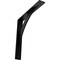 Ekena Millwork Legacy Steel Bracket, Powder Coated Black 2"W x 14"D x 14"H BKTM02X14X14LEPBL - alternate 1